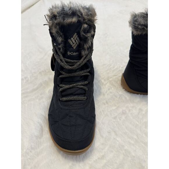 Columbia Women’s Minx Shorty III Black Pebble Waterproof Snow Boot Size 8.5 - Picture 6 of 8